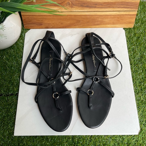 3.1 Phillip Lim Ankle Strap Ring Detail
Sandals In Black Leather size 7.5 - Picture 11 of 11